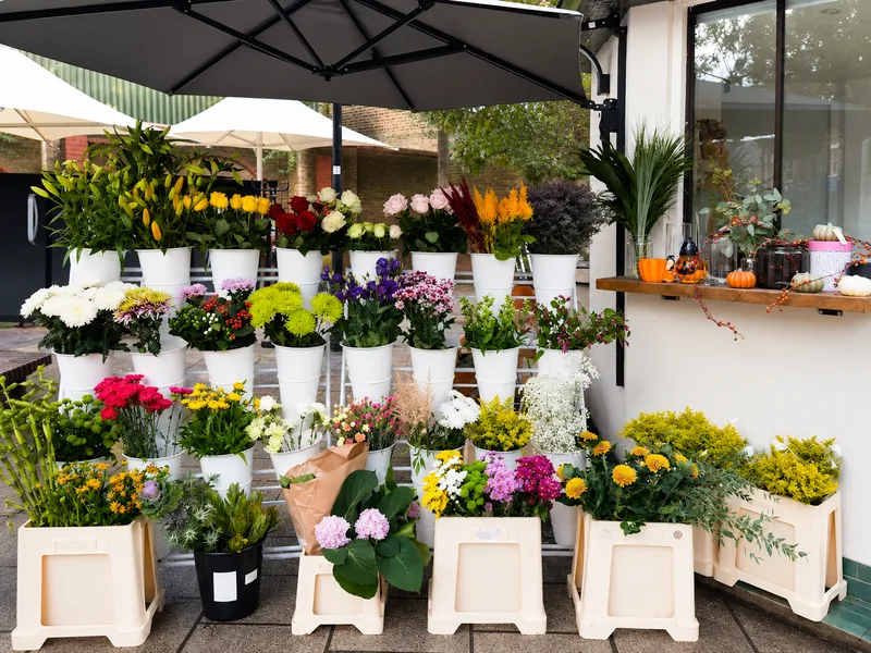 Colourful bespoke bouquets at Bud & Bloom Florist in Wandsworth